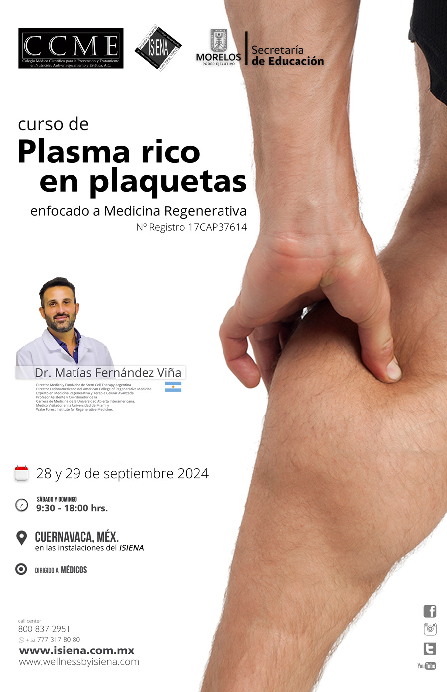 Curso de Plasma Rico en Plaquetas en Medicina Regenerativa